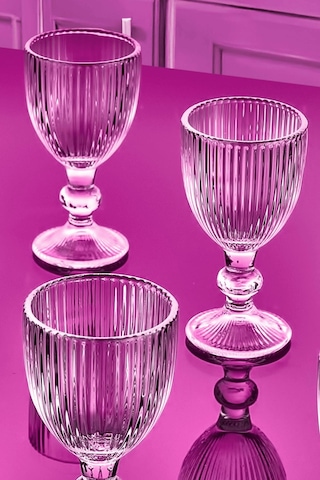 6'lı Kahve Yanı Cam Su Bardak Seti Premium Şeffaf Şık Tasarım Hediyelik Şeffaf