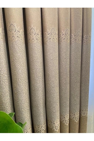 Lora Gri 1/3 Sık Pile Fon Perde Apm Gri