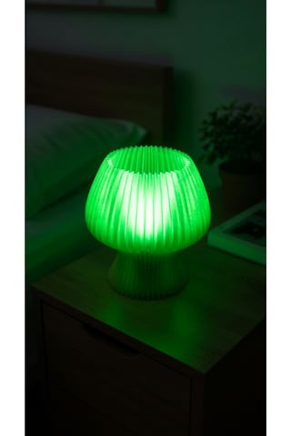 Akordeon Tasarım Masa Lambası - 3d Pleated Doku Dekoratif Gece Lambası Modern Ev Hediyesi Aydınlatma Yeşil