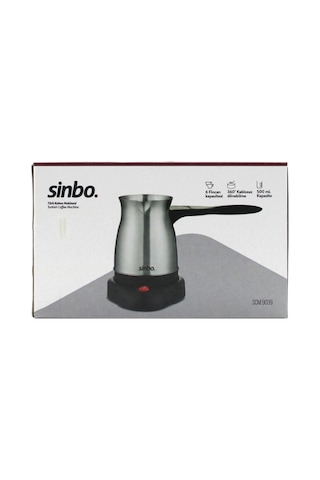 Çelik Elektrikli Cezve Türk Kahve Makinesi - 6fincan 500ml 360 Kablosuz Kullanım Katlanır Kulp 600w Scm-9039 5250