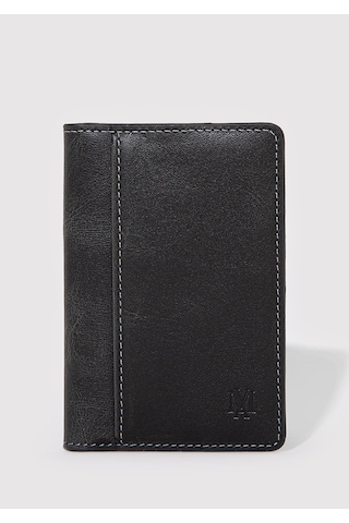 Mavi - Siyah Deri Cüzdan 0911624-900 Siyah