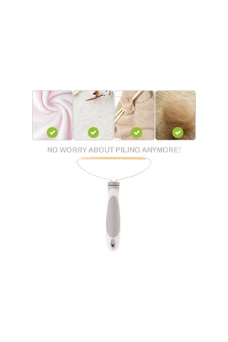 Lemestar Gri El İle Kullanan Bakır Uçlu Kumaş Tüylerini Temizleyici, Kumaş Topaklarını Ve Kirleri Kolayca Kaldıran Fırça Tarzı Aleti Gri