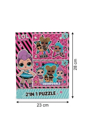 Lol Surprise 2 Si 1 Arada Yapboz 35 Ve 60 Parça Zihinsel Gelişimi Destekleyen Eğitici Çocuk Puzzle