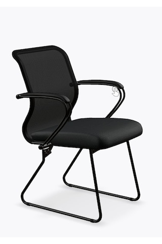 Ergolife Sit 8 Bekleme Koltuğu Bel Destekli, Fileli, Siyah, Toplantı Sandalyesi - Ed.57.1.6a5 Siyah