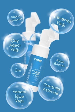 Tto X Aplikatörlü Köpük Ayak Bakım Şampuanı 150Ml