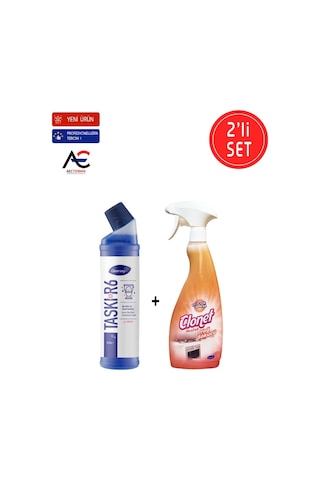 Clonet R6 Temizlik Paketi Mutfak Temizleyici 750 ML + Tuvalet Temizleyici 750 ML