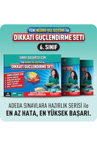 Adeda Yayıncılık Dikkati Güçlendirme Seti 6. Sınıf 12 Yaş