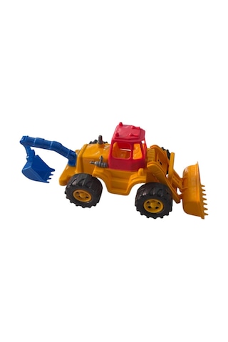 Büyük Kazıcı Ve Kepçeli Dozer Oyuncak Uzunluk 26cm Sarı