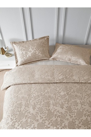 Yatak Örtüsü Seti Jakarlı Estela Bej