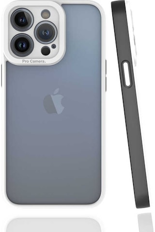 Apple Uyumlu iPhone 13 Pro Kılıf Zore Mima Kenarları Renkli Silikon Kılıf