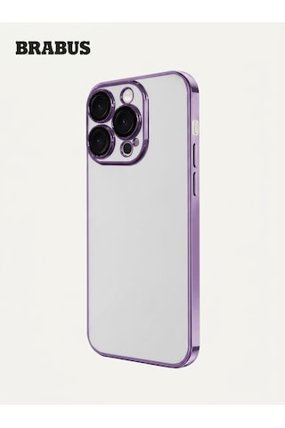 Apple iPhone Uyumlu 14 Pro Max Kenaları Renkli Kamera Mercek Lens Korumalı İnce Slim Şeffaf Sert Drum Silikon Kılıf Derin Mor Şeffaf Mor Kenarlı Apple iPhone Uyumlu 14 Pro Max Kenaları Renkli Kamera Mercek Lens Korumalı İnce Slim Şeffaf Sert Drum Silikon Kılıf Derin Mor Şeffaf Mor Kenarlı