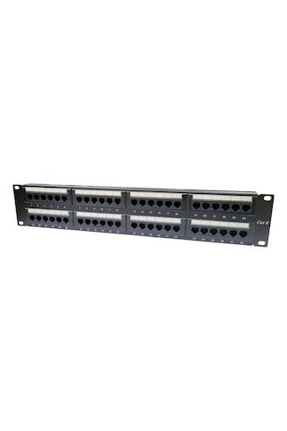 19" 48 Port Cat6 Patch Panel Dolu