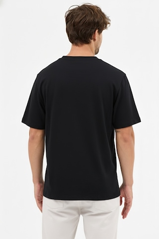 Goffra Erkek Premium Kalite Yoğun Dokulu Pamuklu T-shirt Siyah M101-r0220-02 Siyah