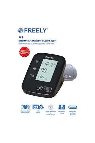 Freely A1 Türkçe Konuşan Otomatik Tansiyon Ölçüm Aleti