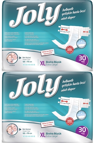 Joly Yetişkin Bezi Bel Bantlı Xl - Ekstra Large 60 Adet