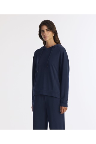 Yargıcı Regular Kapüşonlu Yaka Uzun Kol Sweatshirt 25kksw9012l 484 Lacivert