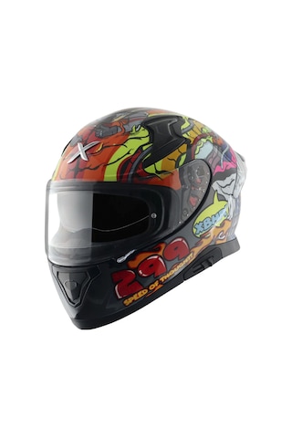 Axor Apex/Xbhb 299 Full Face Kask Parlak Sarı - Mavi