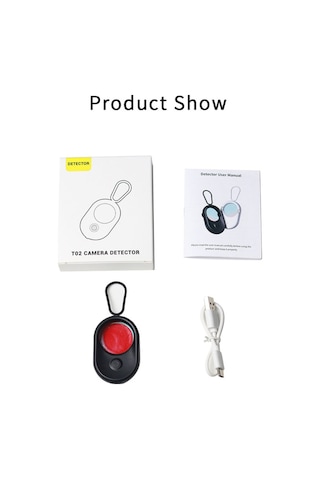 Geeroyoo Kızılötesi Gizli Kamera Dedektörü, Renkli Lensli Taşınabilir Şarjlı Cihaz Tarayıcı