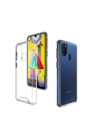 Samsung Uyumlu Galaxy M30s Kılıf Zore Gard Silikon Renksiz