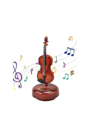Dodes Hareketli Violin Müzik Kutusu