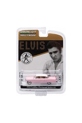 1:64 Greenlight 1955 Cadillac Fleetwood Series 60 Pink Cadillac Elvis Presley 1935-77