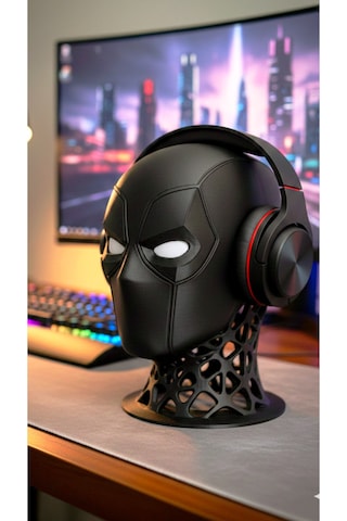Sincara Home Deadpool Kulaklık Standı Siyah
