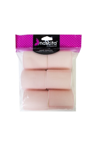 Nascita 48 X 63 Mm Cırtlı Bigudi Seti 6'lı Nasbıgudı061 Pembe