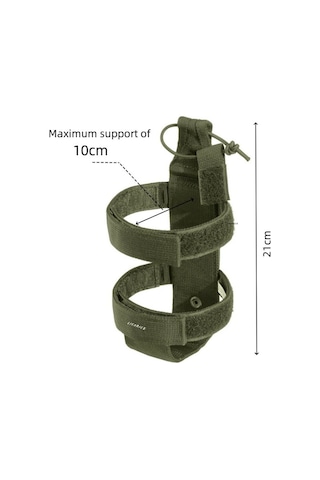Licorice Bisiklet Ve Motosiklet Ayarlanabilir Taşınır Şişe Rafı 2 Parça Seti Siyah Yeşil Siyah - Yeşil
