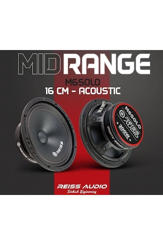 Reiss Audio Rs-M6Solo 16 Cm 200 Watt Profesyonel Midrange