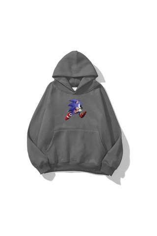 Hırsch Unisex Sonic Sweatshirt Antrasit Gri