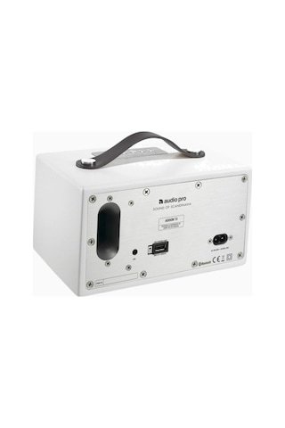 Audio Pro T3+ Beyaz Taşınabilir Bluetooth Hoparlör, Uzun Pil Ömrü, Kompakt Tasarım