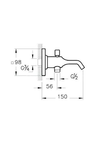 Artema Suit U A4249026 El Duşlu Çıkış Ucu,Bakır