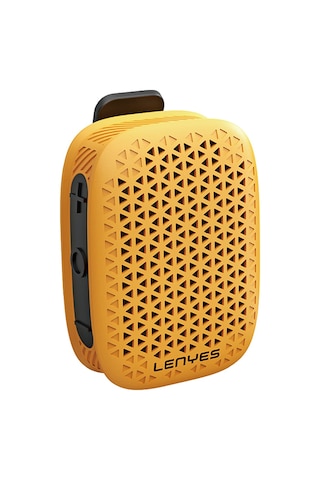 Lenyes S232 Tws Mandallı Bluetooth Speaker Hoparlör V5.4 Sarı