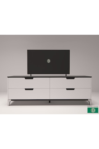 Tv Ünitesi 4 Çekmeceli Beyaz&antrasit Rengi
