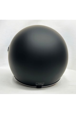 Nero Tk-06 Şefaf Vizörlü Yarım Açık Kask Mat Siyah