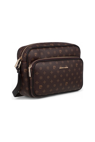 Pierre Cardin Monogram Kahve Kadın Çapraz Askılı Çanta 05pc24k800-mn Kahverengi
