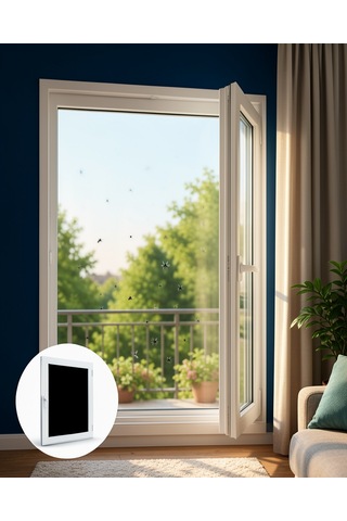 Pencere Ve Balkon İçin Tek Kanatlı Kolay Takılan Sineklik 0