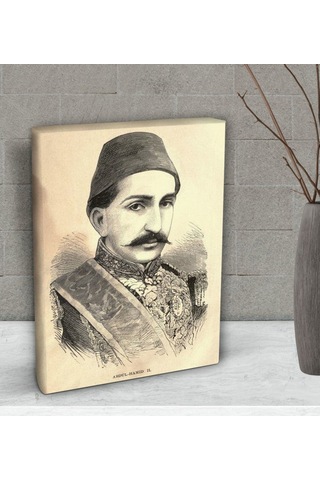 Bk Gift Sultan Iı Abdülhamid Han Tasarımlı Dekoratif Mini Kanvas (507079020)