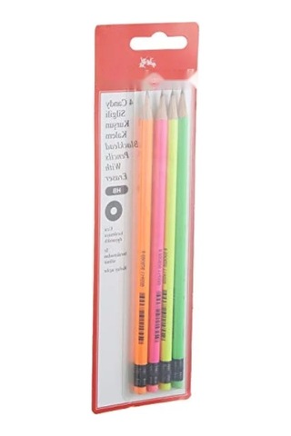 Silgili Kurşun Kalem, Hb Derece 124-Pembe