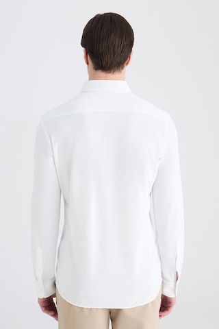 Twn Slim Fit Beyaz Örme Gömlek 5ec02ım02259m Çok Renkli