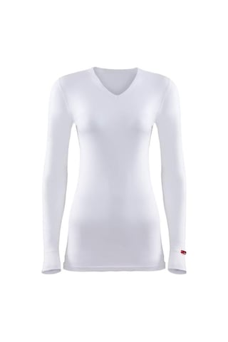 Blackspade 1257 Unisex Beyaz V Yaka Uzun Kol Thermal