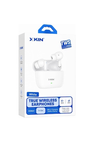 Xkın60 Tws Bluetooth Kulaklık Anc & Enc Gürültü Engelleme, In-ear Kablosuz Kulaklık, Usb- Csthn-erphn-xkın60