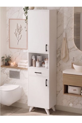 Canberra Banyo Mutfak Kileri Çok Amaçlı Dolap Beyaz