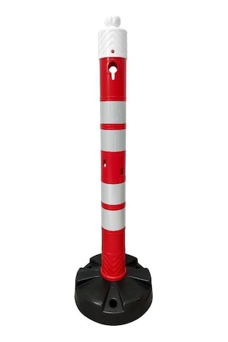 Levhalı Uyarı Dikmesi Seti 120 Cm - Kauçuk Tabanlı-set2