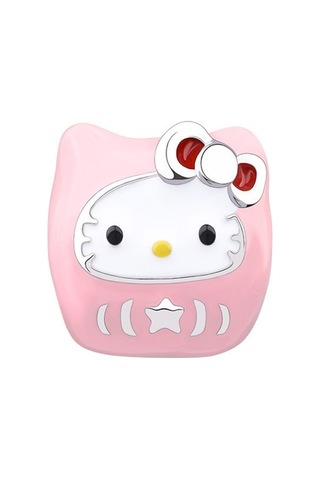 Kırmızı Fiyonlu Pembe Kedi Charm