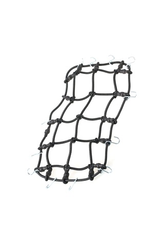 Geekyou 1/10 Ölçekli Simülasyon Tırmanma Arabaları İçin Siyah Kauçuk Teli Çekirdekli Çanta Ağı 20x11cm