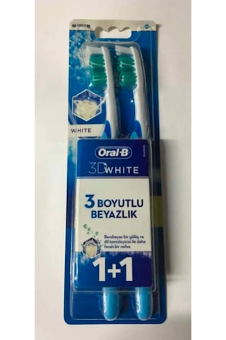 Oral-B 3D White 1+1 Diş Fırçası Medium