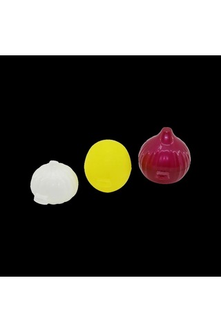 Jenerik 3'lü Renkli Plastik Saklama Kutusu - Limon, Soğan, Sarımsak