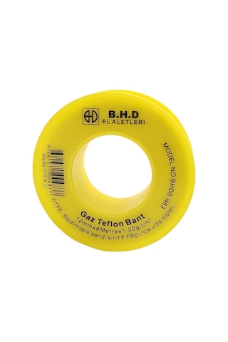 Fixonic B.h.d Bhd00483 8m 12mm Sarı Gaz Teflon Bandı 10 Adet