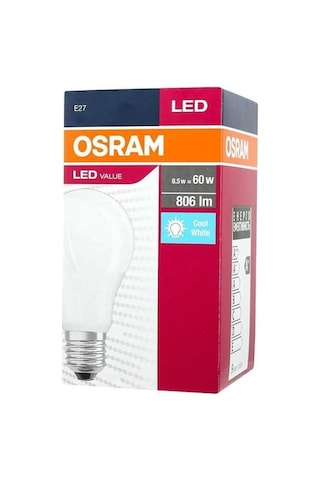 Osram 8.5W Led Ampul E27 Beyaz Işık 6500K